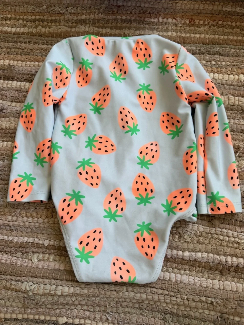 Baby Girl RashGuard Swimsuit, 6-12 mo